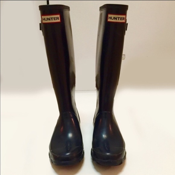 Navy Hunter Rain Boots - Picture 3 of 4